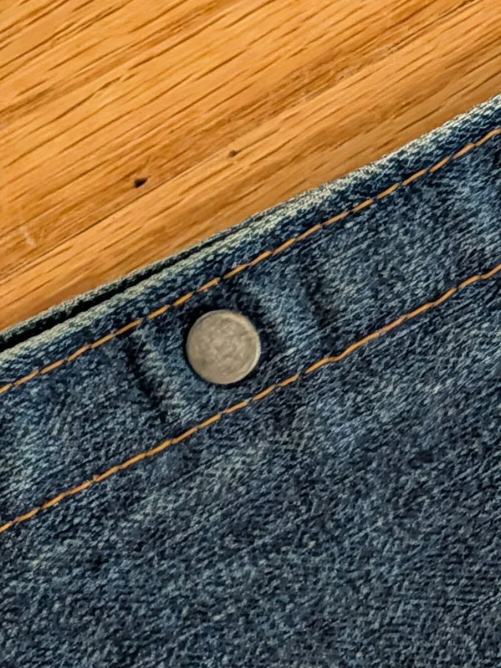 Vintage Levis Big E denim bag 1970s